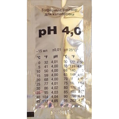 Буферный раствор для калибровки pH 4,0 (Россия) 15 мл.